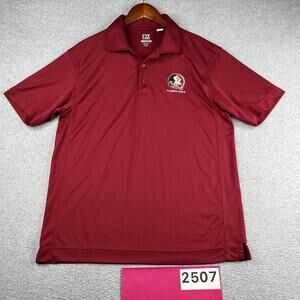 Florida State Polo Shirt Cutter & Buck CB DryTec Moisture Wicking Stretch Medium